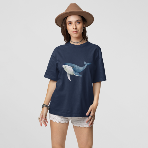 Shark Printed Unisex Oversized T-Shirt